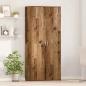Preview: Highboard 80 x 35 x 180 cm Holzwerkstoff Altholz