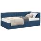 Preview: Eckbettgestell mit Matratze 2 stk. Blau 90 x 200 cm Samt