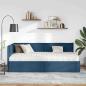 Preview: Eckbettgestell mit Matratze 2 stk. Blau 90 x 200 cm Samt