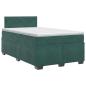 Preview: Boxspringbett mit Matratze Dunkelgr?n 120 x 200 cm Samt