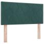 Preview: Boxspringbett mit Matratze Dunkelgr?n 120 x 200 cm Samt