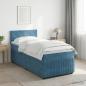 Preview: ARDEBO.de - Boxspringbett mit Matratze Dunkelblau 90 x 200 cm Samt