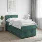 Preview: ARDEBO.de - Boxspringbett mit Matratze Dunkelgr?n 100 x 200 cm Samt