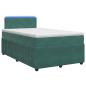 Preview: Boxspringbett mit Matratze Dunkelgr?n 120 x 190 cm Samt