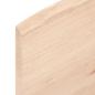Preview: Wandregal 100x10x2 cm Massivholz Eiche Unbehandelt