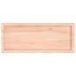 Preview: Wandregal 100x40x(2-6) cm Massivholz Eiche Unbehandelt