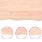 Preview: Wandregal 100x40x(2-6) cm Massivholz Eiche Unbehandelt