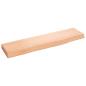 Preview: Wandregal Hellbraun 40x10x2 cm Massivholz Eiche Behandelt