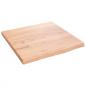 Preview: Wandregal Hellbraun 40x40x2 cm Massivholz Eiche Behandelt