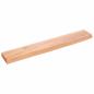 Preview: Wandregal Hellbraun 60x10x2 cm Massivholz Eiche Behandelt