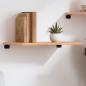 Preview: ARDEBO.de - Wandregal Hellbraun 60x40x2 cm Massivholz Eiche Behandelt