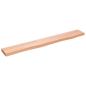 Preview: Wandregal Hellbraun 80x10x2 cm Massivholz Eiche Behandelt