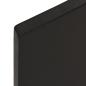 Preview: Wandregal Dunkelbraun 80x10x2 cm Massivholz Eiche Behandelt