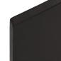 Preview: Wandregal Dunkelbraun 80x20x2 cm Massivholz Eiche Behandelt