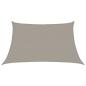 Preview: Sonnensegel 160 g/m² Trapez Hellgrau 3/4x2 m HDPE