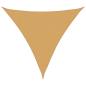 Preview: Sonnensegel 160 g/m² Dreieckig Sandfarben 3,6x3,6x3,6 m HDPE