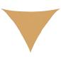 Preview: Sonnensegel 160 g/m² Dreieckig Sandfarben 4x4x5,8 m HDPE