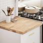 Preview: ARDEBO.de - Küchenarbeitsplatte 60x63,5x4 cm Massivholz Eiche Rechteckig