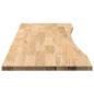 Preview: Schreibtischplatte Unbehandelt 160x50x2,5 cm Massivholz Eiche