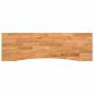 Preview: Schreibtischplatte Hellbraun 160x50x2,5 cm Massivholz Eiche