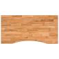 Preview: Schreibtischplatte Hellbraun 100x60x2,5 cm Massivholz Eiche