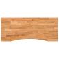 Preview: Schreibtischplatte Hellbraun 120x60x2,5 cm Massivholz Eiche