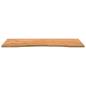 Preview: Schreibtischplatte Hellbraun 120x60x2,5 cm Massivholz Eiche