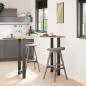 Preview: ARDEBO.de - Bartischbeine Anthrazit 2 Stk. 60x(110-111) cm Stahl