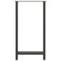 Preview: Bartischbeine Anthrazit 2 Stk. 60x(110-111) cm Stahl