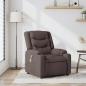 Preview: ARDEBO.de - Massagesessel Dunkelbraun Stoff