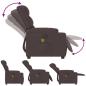 Preview: Massagesessel Dunkelbraun Stoff
