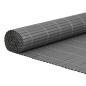 Preview: Gartenzaun Doppelseitig Grau 1,8x3 m PVC