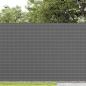 Preview: Gartenzaun Doppelseitig Grau 1,8x3 m PVC