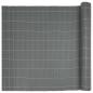 Preview: Gartenzaun Doppelseitig Grau 1,8x3 m PVC