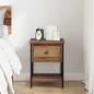 Preview: Nachttisch Altholz 34 x 35,5 x 45 cm Holzwerkstoff