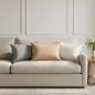 Preview: Wurfkissen 2 stk. HOUTEN Creme 30 x 50 cm Kunstleinen