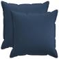 Preview: ARDEBO.de - Kissen 2 stk. HOUTEN Blau 60 x 60 cm Kunstleinen