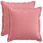 Preview: ARDEBO.de - Kissen mit Kissen HOUTEN 2 Stk. Rosa Kunstleinen