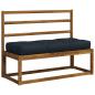 Preview: Pallet Sitzkissen VIANEN 100 % Polyester Dunkelblau