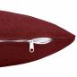Preview: Kissen mit Kissen HEERLEN Weinrot 40 x 145 cm Stoff
