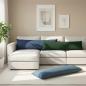 Preview: ARDEBO.de - Wurfkissen 2 stk. HEERLEN Blau 40 x 145 cm Stoff