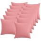Preview: ARDEBO.de - Wurfkissen 12 stk. HEERLEN Rosa 40 x 40 cm Stoff