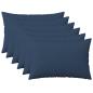 Preview: ARDEBO.de - Wurfkissen 6 stk. HEERLEN Blau 30 x 50 cm Stoff