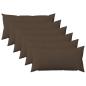 Preview: ARDEBO.de - Wurfkissen 6 stk. HEERLEN Taupe 40 x 80 cm Stoff