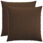 Preview: Wurfkissen 2 stk. HEERLEN Braun 80 x 80 cm Stoff