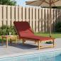 Preview: ARDEBO.de - Sonnenliege Kissen GEMERT 100 % Polyester Weinrot