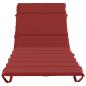 Preview: Sonnenliege Kissen GEMERT 100 % Polyester Weinrot