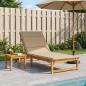 Preview: ARDEBO.de - Sonnenliege Kissen GEMERT 100 % Polyester Sand 200 x 70 x 3 cm