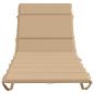 Preview: Sonnenliege Kissen GEMERT 100 % Polyester Sand 200 x 70 x 3 cm