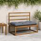 Preview: ARDEBO.de - Bankkissen VIANEN 2 stk. 100 % Polyester Blau 100 x 60 x 12 cm